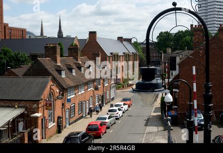 A view along Hill Street, Coventry, West Midlands, England, UK Stock Photo