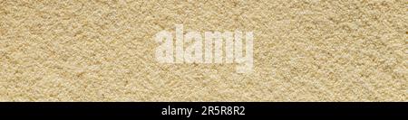 Banner horizontal sandy light smooth background format 4:1 sand macro photography Stock Photo