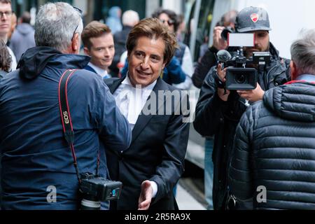 Royal Courts of Justice, London, UK. 5th June, 2023. David Sherborne, Prince Harry's barrister, arriving at the Royal Courts of Justice, ahead of The Duke of Sussex's lawsuit against The Mirror Group. Credit: amanda rose/Alamy Live News Stock Photo