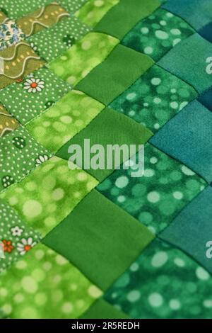 Brightly coloured patchwork quilt Stock Photo - Alamy