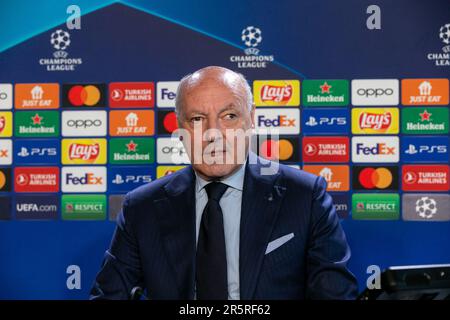 Appiano Gentile, Italy -june 5 2023 - F.C. Internazionale media day for Champions League final Istanbul - Giuseppe Marotta CEO for sport f.c. internazionale  Credit: Kines Milano/Alamy Live News Stock Photo