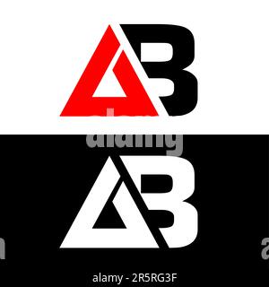 AB logo for your business Stock Vector