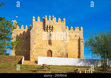 Portugal, Alentejo region, Terena, Nossa Senhora da Boa Nova Sanctuary, 14th century fortress church Stock Photo