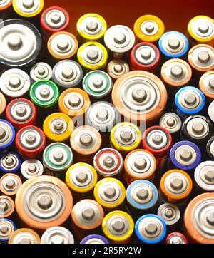 Battery recycling Stock Photo