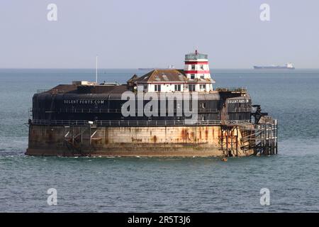 No Man's Fort, one of the Solent Forts off the coast of Portsmouth in the Solent, England, UK Stock Photo