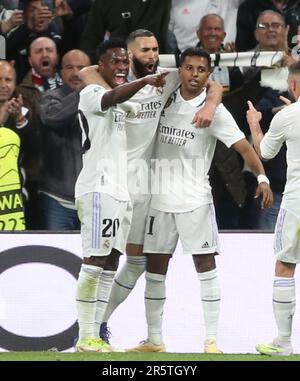 Celebration Goal Vin’cius Jœnior Of Real Madrid During The UEFA ...