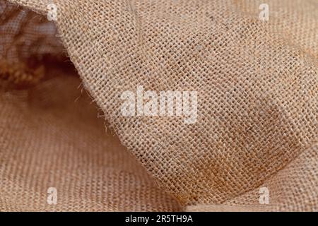 Burlap fabric in a close-up Stock Photo