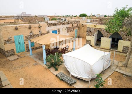 Mauritania, Adrar region, Chinguetti, La rose des sable guest house Stock Photo