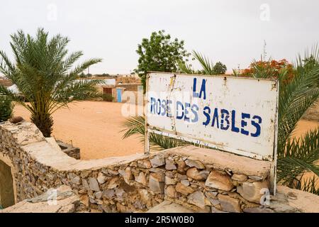 Mauritania, Adrar region, Chinguetti, La rose des sable guest house Stock Photo