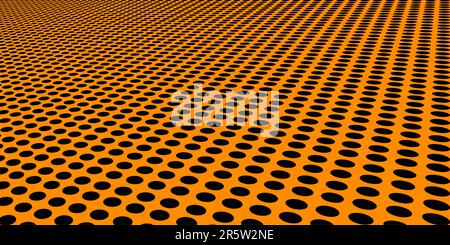 Floor of warped black circles - transparent vector graphic element can be overlaid on other images etc Stock Vector