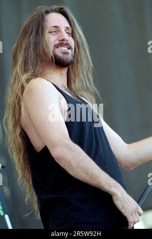Singer Jesse James Dupree of the hard rock band Jackyl is shown