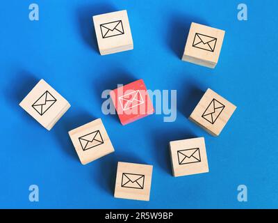 Wooden blocks with symbol of digital strategy concept Stock Photo - Alamy