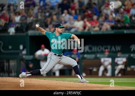 Seattle Mariners relief pitcher Matthew Festa works against the Oakland  Athletics during a baseball game, Saturday, Oct. 1, 2022, in Seattle. (AP  Photo/John Froschauer Stock Photo - Alamy