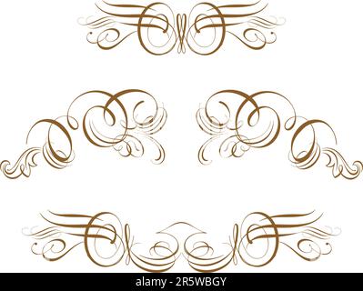 Some truly victorian-style accents. Great uses in almost any design Stock Vector