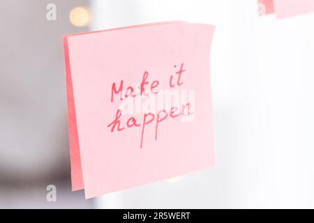 Inspirational Quotes Pink Sticker Mirror Handwriting Text Stock Photo by  ©dobrovolskayaemail@gmail.com 660281500