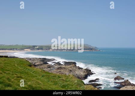 Harlyn Bay beach, Cornwall, England, UK Stock Photo