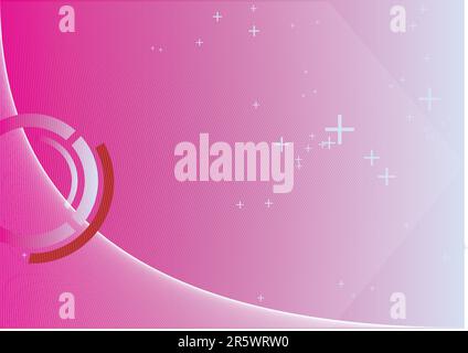 Techno  abstract lines background   -   composition of curved lines--great for backgrounds, or layering over other images Stock Vector