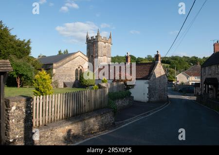 The Church of St Michael, Stoke St Michael, Somerset, England, UK Stock Photo