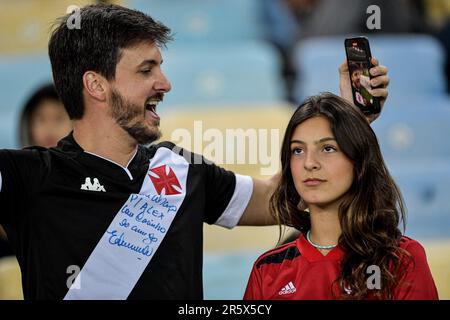 Rio De Janeiro, Brazil. 05th June, 2023. RJ - RIO DE JANEIRO - 05/06/2023 - BRAZILEIRO A 2023, VASCO X FLAMENGO - Vasco fans during a match against Flamengo at the Maracana stadium for the BRAZILEIRO A 2023 championship. Photo: Thiago Ribeiro/AGIF/Sipa USA Credit: Sipa USA/Alamy Live News Stock Photo