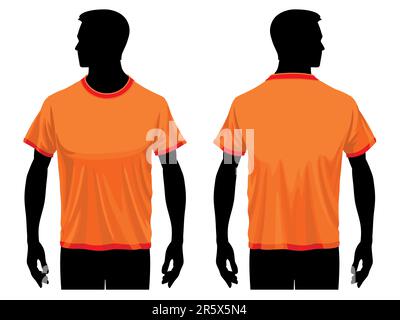 Mens t shirt template human body Stock Vector Images - Alamy