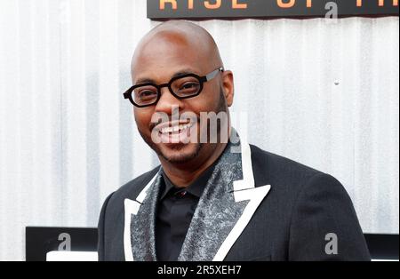 Flatbush, United States. 05th June, 2023. Jongnic Bontemps arrives on the red carpet at Paramount's 'Transformers: Rise Of The Beasts' New York Premiere at Kings Theatre on Monday, June 5, 2023 in New York City. Photo by John Angelillo/UPI Credit: UPI/Alamy Live News Stock Photo