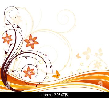 Floral vector design Stock Vector