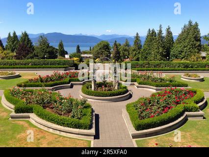 The Rose Garden UBC Vancouver Canada Stock Photo