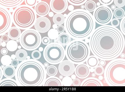 Abstract circles pattern on a gray background. Stock Vector