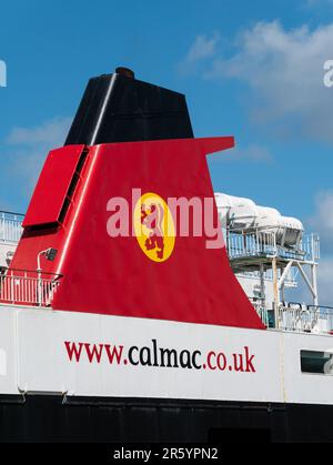 Calmac - Caledonian MacBrayne Logo, Oban Ferry Terminal, Scotland Stock ...