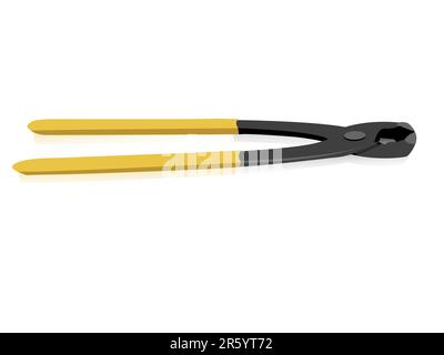 plier on isolated background Stock Vector