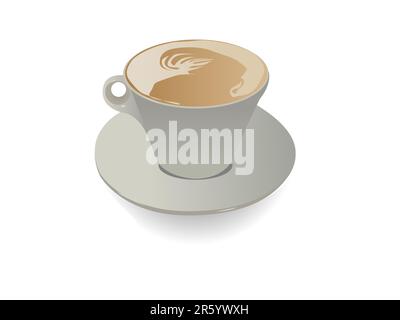 coffee cup on isolated background Stock Vector