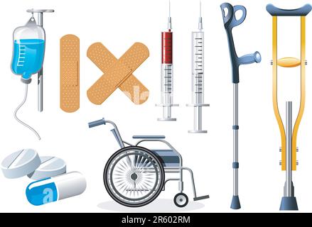 Health Icons Stock Vector