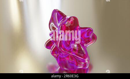 Abstract sphere deformed. Computer generated 3d render Stock Photo