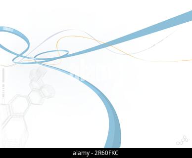 Vector illustration - abstract background made of polygonal forms and curved lines Stock Vector