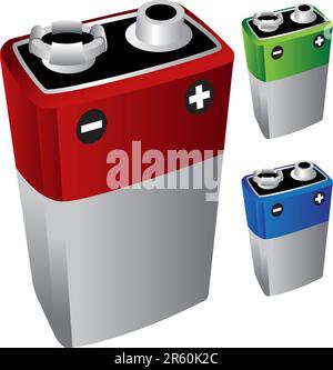 9 Volt Battery Stock Vector Image & Art - Alamy
