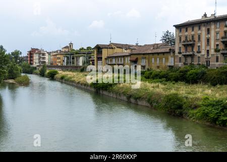 Parma, Italy - june 3 2023 - parma river in parma city center Stock Photo