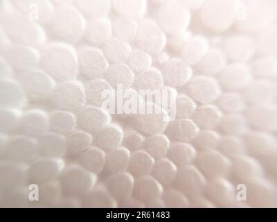 Macro shot of white foam wrap close up view Stock Photo