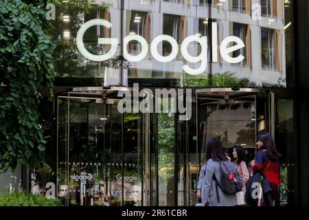 London, UK. 26th May, 2023. An exterior view of Google office in central London. (Photo by Steve Taylor/SOPA Images/Sipa USA) Credit: Sipa USA/Alamy Live News Stock Photo