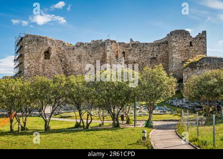Patras Fortress (Kastro), city of Patra, Peloponnese peninsula, West Greece region, Greece Stock Photo