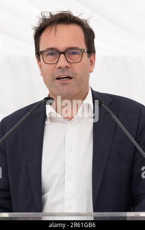 Brussels, Belgium. 06th June, 2023. VRT CEO Frederik Delaplace pictured during the award ceremony of the Queen Elisabeth voice Competition 2023, at the Queen Elisabeth Music chapel in Waterloo on Tuesday 06 June 2023. BELGA PHOTO BENOIT DOPPAGNE Credit: Belga News Agency/Alamy Live News