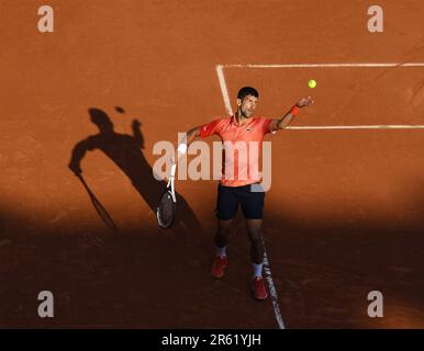 Paris, France. 06th June, 2023. Roland Garros Paris French Open 2023 Day10 06/06/2023 NOVAK DJOKOVIC (SRB) wins quarter final match. Credit: Roger Parker/Alamy Live News Stock Photo