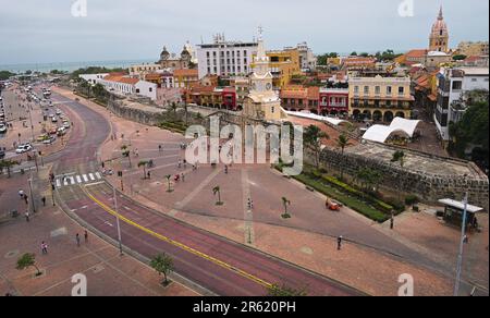 Torre del Reloj, Cartagena de Indias Stock Photo