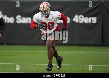 San Francisco 49ers' Javon Hargrave takes part in an NFL football practice  in Santa Clara, Calif., Tuesday, June 6, 2023. (AP Photo/Jeff Chiu Stock  Photo - Alamy