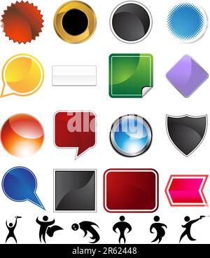 Character variety set isolated on a white background. Stock Vector