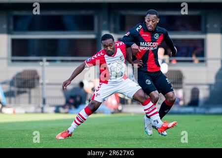 EMMEN - (m) Rajiv Van La Parra Of Almere City FC Celebrates His Goal ...