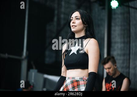 LØLØ AKA LOLO performs live at slam dunk festival north Leeds uk, 28th may 2023. Stock Photo