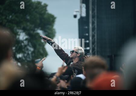 LØLØ AKA LOLO performs live at slam dunk festival north Leeds uk, 28th may 2023. Stock Photo