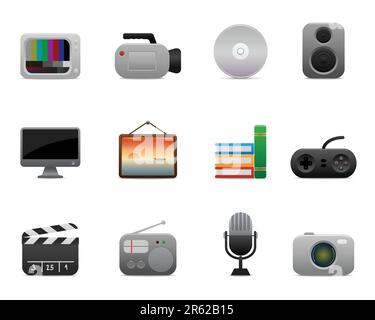 detailed icons for your presentation, website... Stock Vector