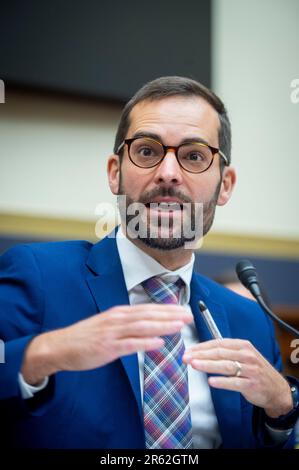 Grant Driessen, Specialist in Public Finance, Congressional Research Service, appears before a House Committee on on Financial Services hearing âUncertain Debt Management: Treasury Markets and Financial Institutionsâ in the Rayburn House Office Building in Washington, DC, Tuesday, June 6, 2023. Credit: Rod Lamkey/CNP Stock Photo