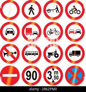 Vector Image Traffic Signs Traffic, road signs - vector format Stock Vector Image & Art - Alamy